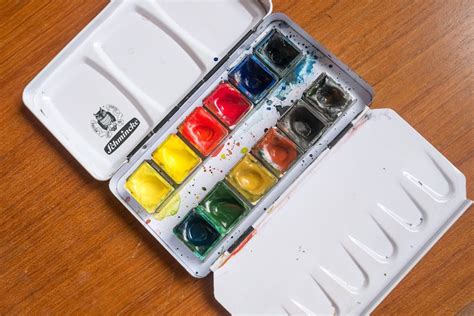 schmincke watercolors metal box set of 12 half pans|schmincke watercolor color chart.